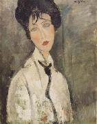 Amedeo Modigliani Femme a la cravate noire (mk38) oil painting picture wholesale